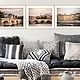 Paris Cityscape Photo paintings for living room interior Triptych, Fine art photographs, Moscow,  Фото №1