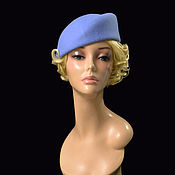 Аксессуары handmade. Livemaster - original item The hat is sky blue. Handmade.