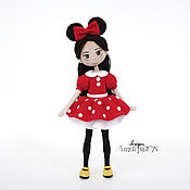 Материалы для творчества handmade. Livemaster - original item Master class Doll in Minnie mouse costume. Handmade.