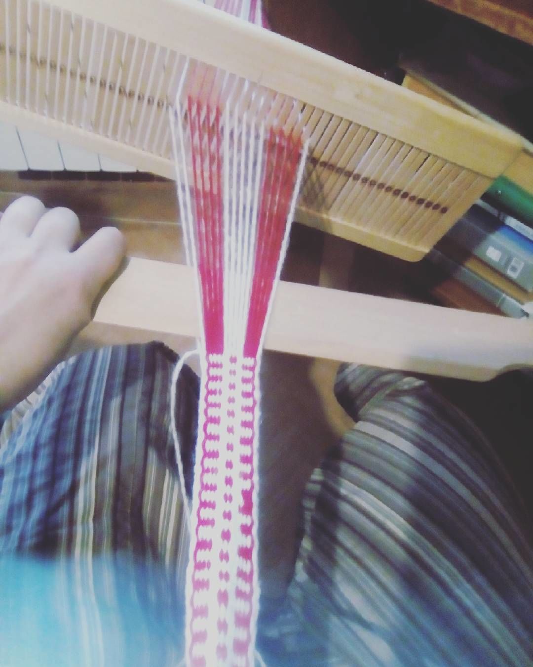 Ткачество пояса. Процесс :)