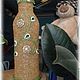 Бутылка декорированная бисером и стразами 1, Бутылки, Мегион,  Фото №1