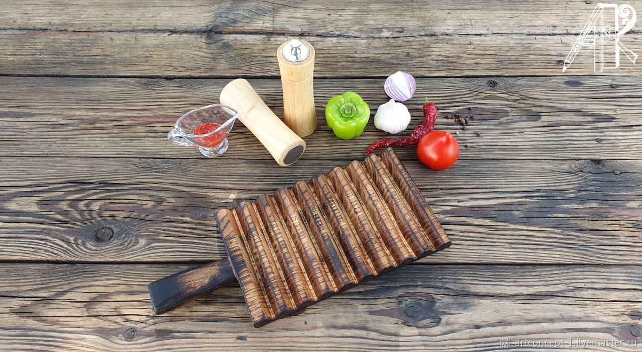 Cutting Board for serving steak and grill made of solid ash with firing, Cutting Boards, Ryazan,  Фото №1