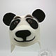 Order Hat for the bath ' Panda'. HANDMADE Studio. Livemaster. . Textiles for a bath Фото №3