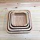 A deep square plate made of hevea.Art.2120. Plates. SiberianBirchBark. My Livemaster. Фото №4