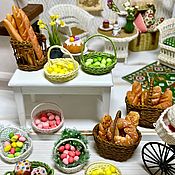 Куклы и игрушки handmade. Livemaster - original item Doll Miniature Bread Basket Accessories for Dolls Toys. Handmade.