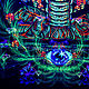 Заказать Флюрное  светящееся полотно "Sacred Cobra". Fractalika. Ярмарка Мастеров. . Элементы интерьера Фото №3