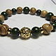 Copy of Copy of Bracelet with jade and copper beads "Game", Bead bracelet, Moscow,  Фото №1