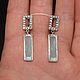 Silver earrings with quartz. Earrings. yakitoriya. My Livemaster. Фото №4