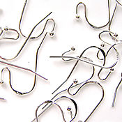 Материалы для творчества handmade. Livemaster - original item Accessories for jewelry: shvenzy base for earrings color silver. Handmade.