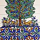 Tiles and tiles: Panel in the hamam Tree of happiness. Tile. Flera Daminova Rospis farfora. (artflera). Ярмарка Мастеров.  Фото №5