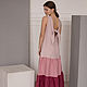 Order Gradient linen dress with wings in pink. molinialife. Livemaster. . Dresses Фото №3