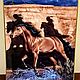 Porcelain panel ' Thunder in the canyon'. FRANKLIN MINT. Vintage paintings. bradbury. My Livemaster. Фото №4