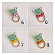 Rattle frog on a wooden ring in the assortment. Rattles. AkimikyToys. My Livemaster. Фото №5
