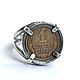 Серебряное кольцо с монетой. Кольца. ShashkovJeweler /ручная работа/. Интернет-магазин Ярмарка Мастеров.  Фото №2
