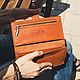 Order Women's Leather Wallet with Magnetic Button. G.L.A.D.. Livemaster. . Wallets Фото №3