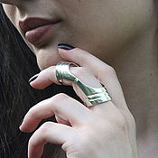 Украшения handmade. Livemaster - original item Ring in a minimalist style made of 925 sterling silver GA0003. Handmade.