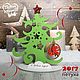 Custom Christmas tree (with logo or photo frame). Tree. Butik Podarkov - dekor iz dereva. Ярмарка Мастеров.  Фото №12