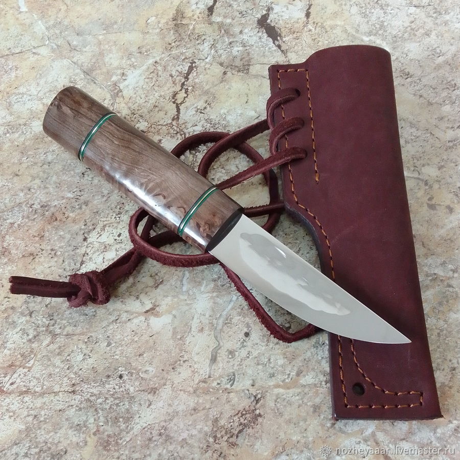 Нож "Тундра-1" якут 95х18 стаб.карелка коричневый – купить на Ярмарке ...