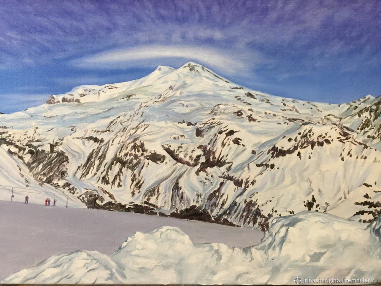 Гора Эльбрус картина