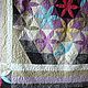 Лоскутное покрывало "  Лиловое мерцание". Blankets. Art-quilt by Natalia Turchaninova. Online shopping on My Livemaster.  Фото №2