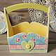 Basket box wooden with handle in the style of Tilda shabby decoupage. Storage Box. nostalgie decor. My Livemaster. Фото №4