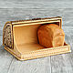 A rustic-style bread box made of birch bark 'Bagels' is large. The bins. BirchStyle. Online shopping on My Livemaster.  Фото №2