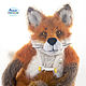 Knitted Red Fox, Stuffed Toys, St. Petersburg,  Фото №1