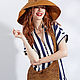 Order Women's summer hat made of raffia | Cinnamon. Lisa Prior Fashion Brand & Atelier. Livemaster. . Hats1 Фото №3