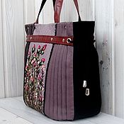Bag with clasp: Bag CRADLE HEATHER