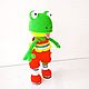 Naughty Frog in shorts and a top. Stuffed Toys. ToysAndToys. Online shopping on My Livemaster.  Фото №2