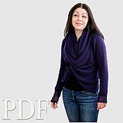 Женский свитер Вязаный шерстяной свитер оверсайз Большие размеры