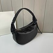 Сумки и аксессуары handmade. Livemaster - original item Luna mini bag made of genuine leather in black. Handmade.