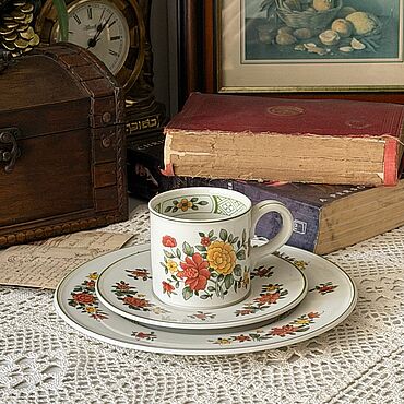 Винтаж ручной работы. Ярмарка Мастеров - ручная работа Винтаж: Чайная тройка Villeroy & Boch.. Handmade.