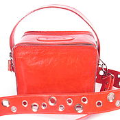 Сумки и аксессуары handmade. Livemaster - original item Bag Boksic red. Handmade.