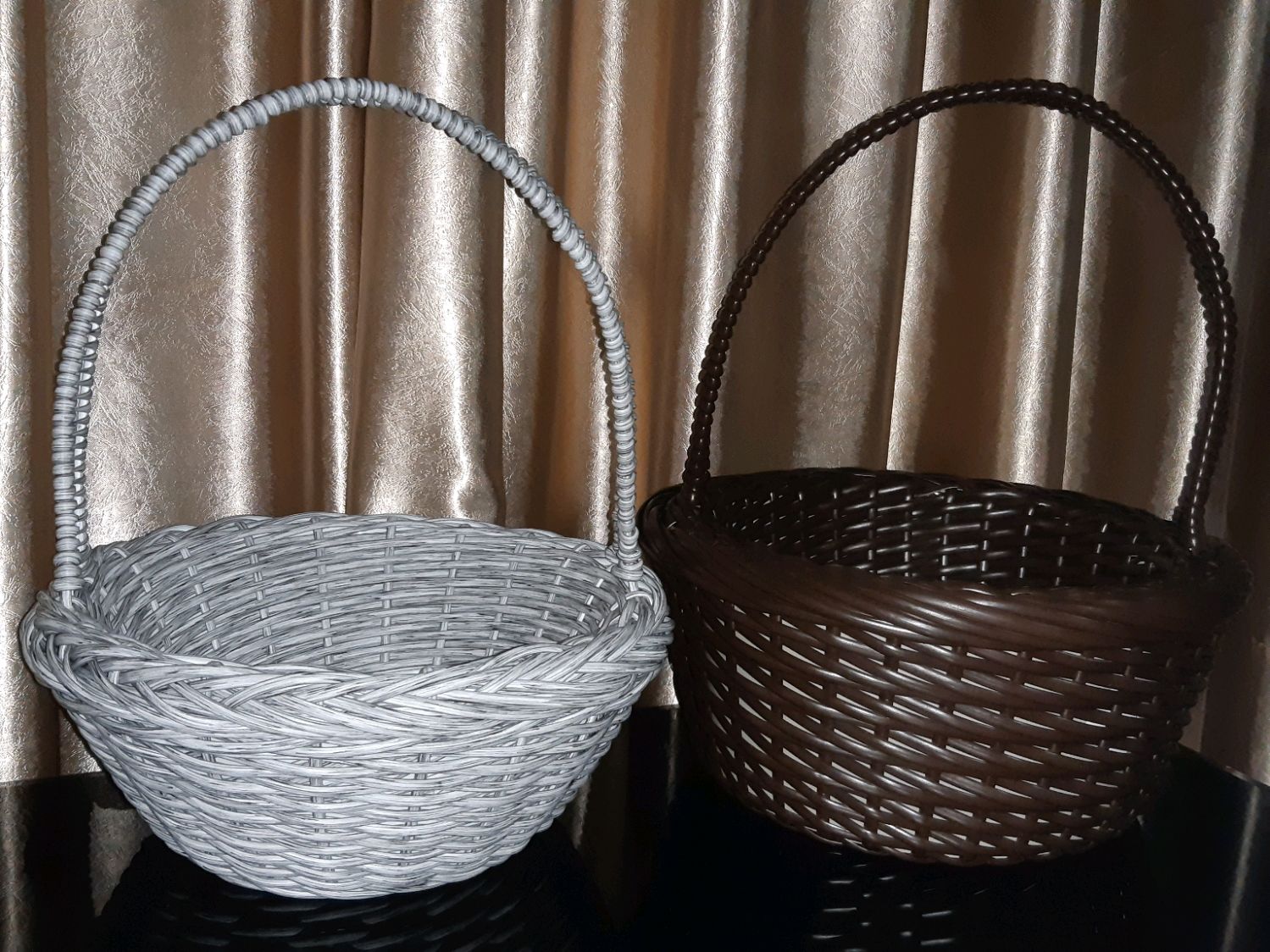 Корзинка с ручкой из ротанга в интернет-магазине на Ярмарке Мастеров ...