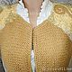 Stylish knitted vest handmade 'Caramel Suite'. Vests. Studio by Varvara Horosheva (varvara911). My Livemaster. Фото №4