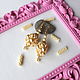 Earrings from beads and beads 'marshmallow». Earrings. Lazurnoe nebo (azurhimmel). Интернет-магазин Ярмарка Мастеров.  Фото №2