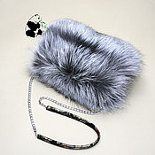 Аксессуары handmade. Livemaster - original item Fur clutch - bag from fur of a silver Fox. Stylish ladies accessory-16. Handmade.