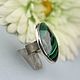 Order Ring with malachite. Silver. Author Jewelry from natural stones. Livemaster. . Rings Фото №3