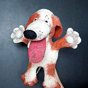 Куклы и игрушки handmade. Livemaster - original item Dog toy on hand. Theatrical marionette for puppet theater. Handmade.