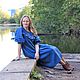 Dress linen 'Blue lakes'. Dresses. KSENIIA. Online shopping on My Livemaster.  Фото №2