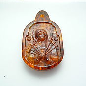 Украшения handmade. Livemaster - original item Seven-barrel amber pendant R-626. Handmade.