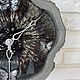Интерьерные часы из эпоксидной смолы. Часы классические. Lady Du ART. Ярмарка Мастеров.  Фото №4