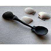 Посуда handmade. Livemaster - original item Wooden spoon carved from stained oak,relic oak 5000 years old. Handmade.