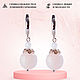 Order Dream Rose quartz earrings, silver earrings as a gift to a girl. JEWEL OLGA. Livemaster. . Earrings Фото №3