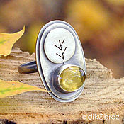 Украшения handmade. Livemaster - original item Amber Autumn Ring. Handmade.