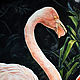 Order Oil painting Pair of pink flamingos 100h130 cm. Ivlieva Irina Art. Livemaster. . Pictures Фото №3