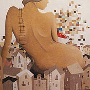 Бронь (Екатерина) Картина маслом "Уважаемая груша"