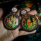 Заказать Серьги "Русские сказки" с ручной росписью. Украшения STASIRRA. Герда Марицкая. Ярмарка Мастеров. . Серьги классические Фото №3
