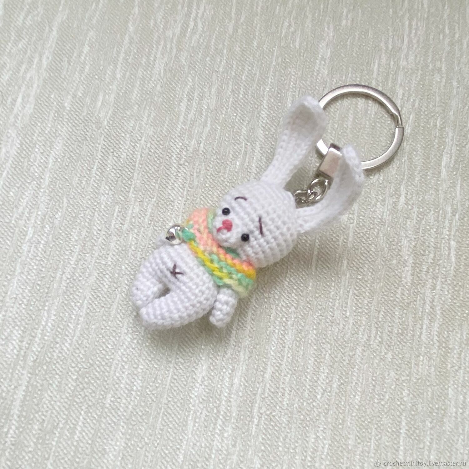 Брелок Кролик, брелок Зайка на сумку, Зайчик в подарок, год Кролика ...